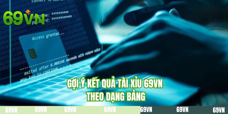 Gợi ý kết quả tài xỉu 69VN theo dạng bảng